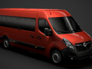vauxhall movano l4h2 minibus 2020 3D 模型