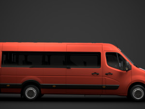 vauxhall movano l4h2 minibus 2020 Modèle 3D