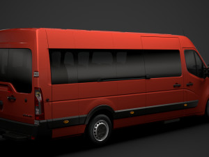vauxhall movano l4h2 minibus 2020 Modèle 3D