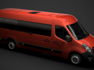 vauxhall movano l4h2 minibus 2020 Modèle 3D