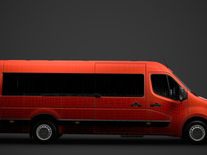 vauxhall movano l4h2 minibus 2020 Modèle 3D
