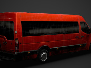 vauxhall movano l4h2 minibus 2020 Modèle 3D