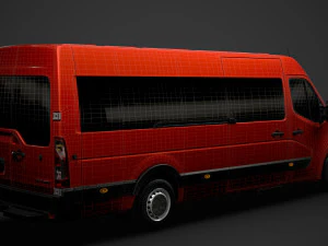 vauxhall movano l4h2 minibus 2020 3D Model