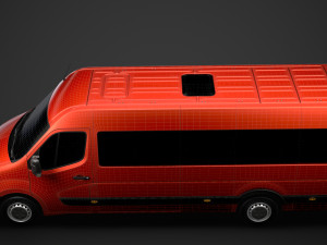 vauxhall movano l4h2 minibus 2020 Modèle 3D