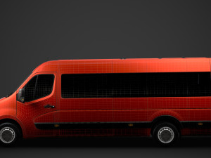 vauxhall movano l4h2 minibus 2020 Modèle 3D