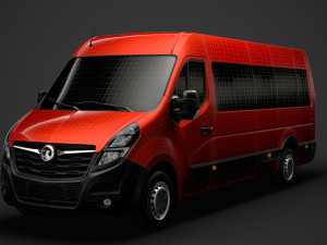 vauxhall movano l4h2 minibus 2020 Modèle 3D
