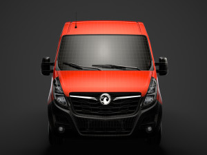 vauxhall movano l4h2 minibus 2020 Modèle 3D