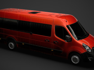 vauxhall movano l4h2 minibus 2020 Modèle 3D