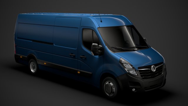 vauxhall movano l4h2 van 2020 3D Model .c4d .max .obj .3ds .fbx .stl .blend 