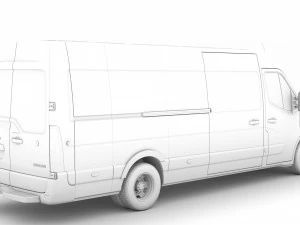 vauxhall movano l4h2 van 2020 3D Model