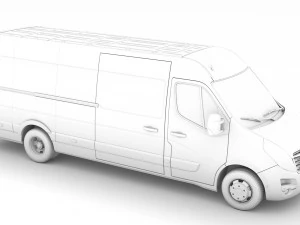 vauxhall movano l4h2 van 2020 3D Model