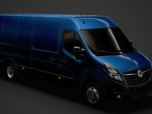 vauxhall movano l4h2 van 2020 3D Model