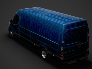vauxhall movano l4h2 van 2020 3D Model