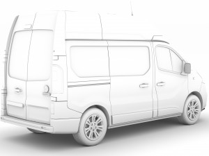 fiat talento van l1h2 2020 3D 모델