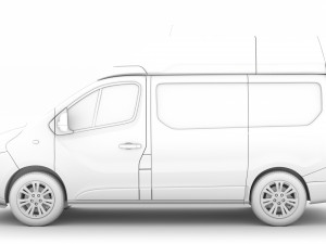 fiat talento van l1h2 2020 3D 모델