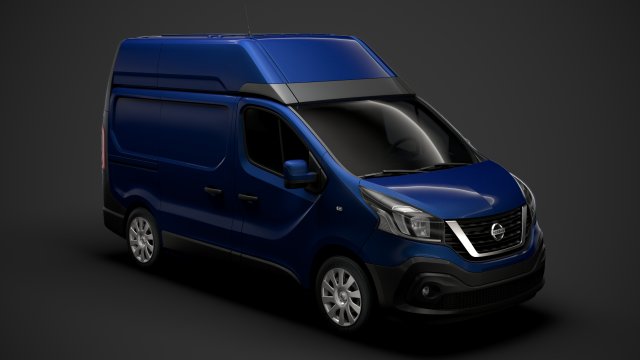 nissan nv300 van l1h2 2020 Model 3D .c4d .max .obj .3ds .fbx .stl .blend 