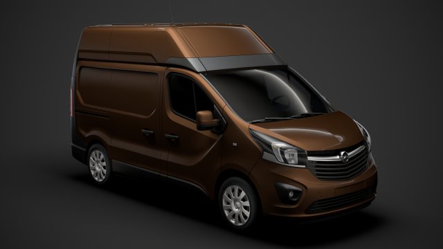 opel vivaro van l1h2 2018 3D Model .c4d .max .obj .3ds .fbx .stl .blend 