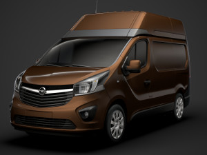 opel vivaro van l1h2 2018 3D Model