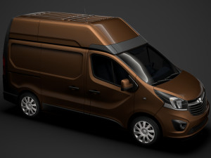 opel vivaro van l1h2 2018 3D Model