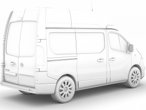 opel vivaro van l1h2 2018 3D Model