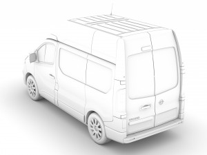 opel vivaro van l1h2 2018 3D Model