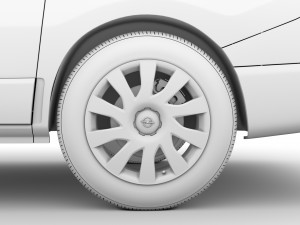 opel vivaro van l1h2 2018 3D Model