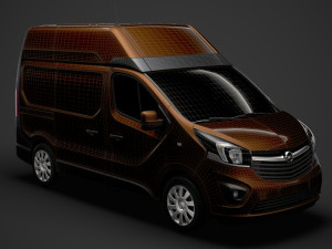 opel vivaro van l1h2 2018 3D Model