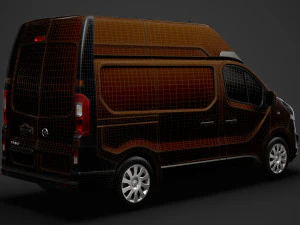 opel vivaro van l1h2 2018 3D Model