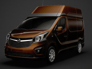 opel vivaro van l1h2 2018 3D Model