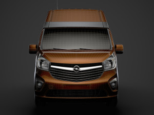 opel vivaro van l1h2 2018 3D Model