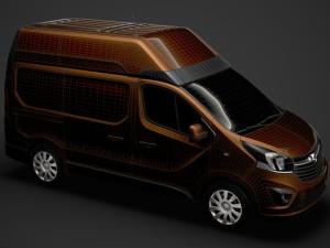 opel vivaro van l1h2 2018 3D Model