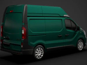 renault trafic van l1h2 2018 3D Model