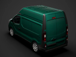 renault trafic van l1h2 2018 3D Model
