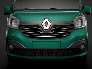 renault trafic van l1h2 2018 3D Model