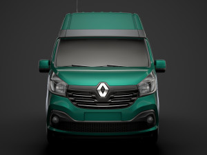 renault trafic van l1h2 2018 Model 3D