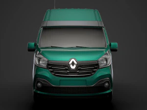 renault trafic van l1h2 2018 3D Model