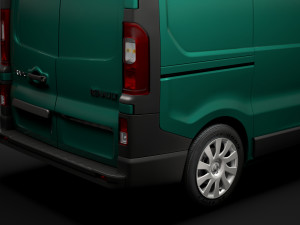 renault trafic van l1h2 2018 Model 3D