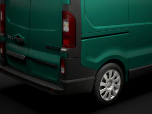 renault trafic van l1h2 2018 3D Model