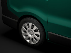 renault trafic van l1h2 2018 Model 3D