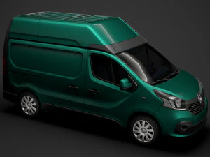 renault trafic van l1h2 2018 3D Model
