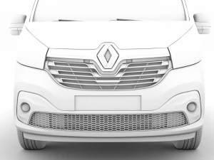 renault trafic van l1h2 2018 3D Model