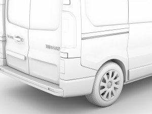 renault trafic van l1h2 2018 Model 3D