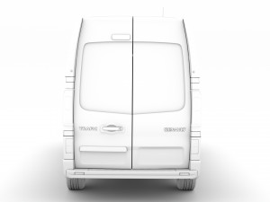 renault trafic van l1h2 2018 Model 3D