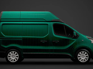renault trafic van l1h2 2018 3D Model