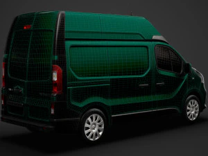 renault trafic van l1h2 2018 3D Model