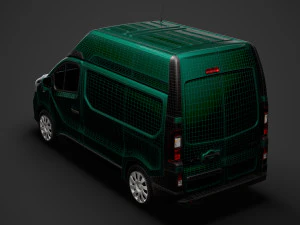 renault trafic van l1h2 2018 3D Model