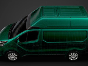 renault trafic van l1h2 2018 3D Model