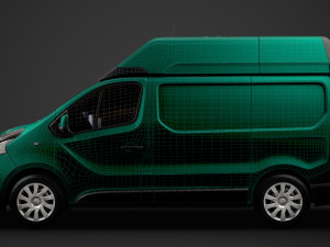 renault trafic van l1h2 2018 Model 3D