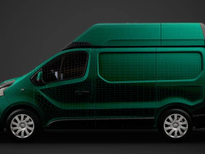 renault trafic van l1h2 2018 3D Model