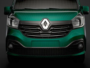 renault trafic van l1h2 2018 3D Model